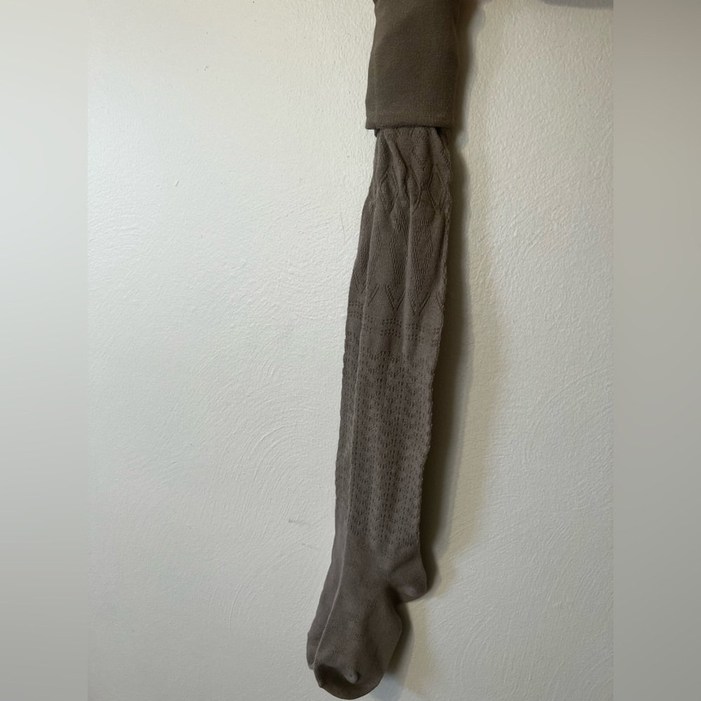 Tan thigh high socks